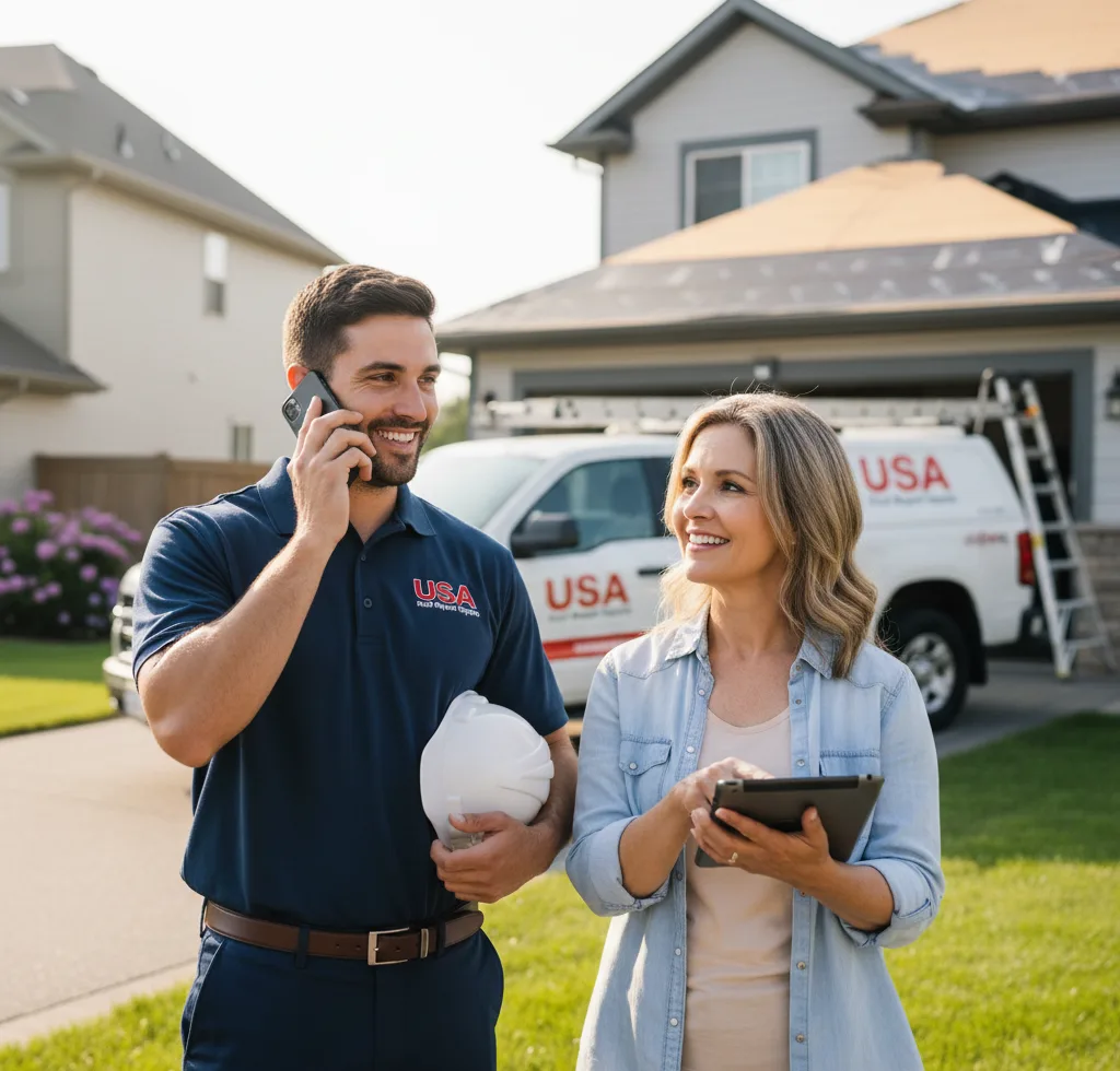 USA Roof Repair Experts customer support in Libertyville